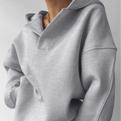 Custom LOGO OEM & ODM women sweater Sweatsuit Retro Oversized Print Custom Unisex
