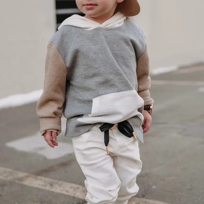 OEM Winter Warm Solid Toddler Boy Hoodie for Teenage Hoodies Kids Custom logo(1)