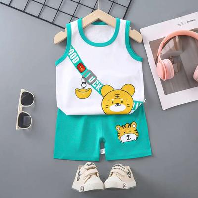 Kids Summer Boys Girls Short Sleeve Set Baby T-shirt Shorts Set Summer Kid Clothes Boys Clothes Set 