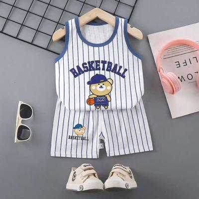 Kids Summer Boys Girls Short Sleeve Set Baby T-shirt Shorts Set Summer Kid Clothes Boys Clothes Set 