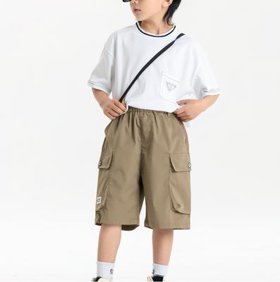 High Quality Custom Checkered Kids Factory Summer Children Trousers for Boys Solid Breathable