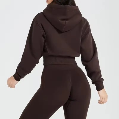 Custom LOGO OEM & ODM women sweater Sweatsuit Retro Oversized Print Custom Unisex