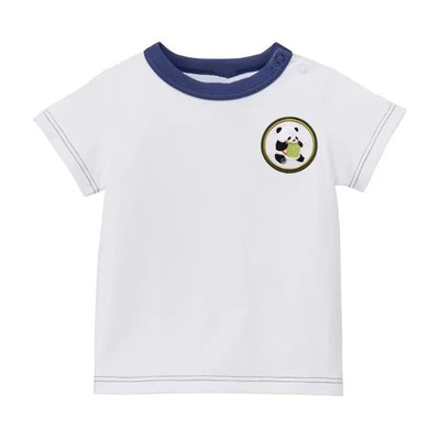 Customized Logo 100% Cotton Summer Striped Boys T-shirts O-Neck Middle Sleeve Breathable T-shirts(1)