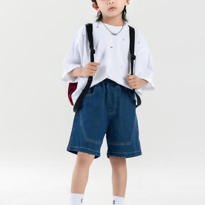 High Quality Custom Checkered Kids Factory Summer Children Trousers for Boys Solid