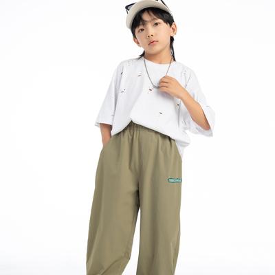 High Quality Custom Checkered Kids Factory Summer Children Trousers for Boys Solid Breathable