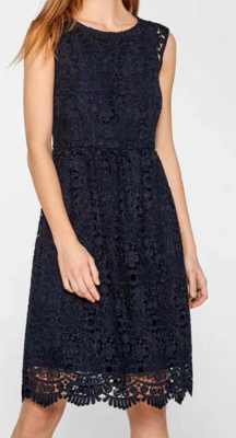 New Fashion Women Sleeveless Off Shoulder Back Zipper Lace Girls Solid Slim Pencil Casual Party Evening Dress