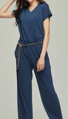 2025 White Striped Daily Life Jumpsuit for Women Customized Matching Clothes Jumpsuits