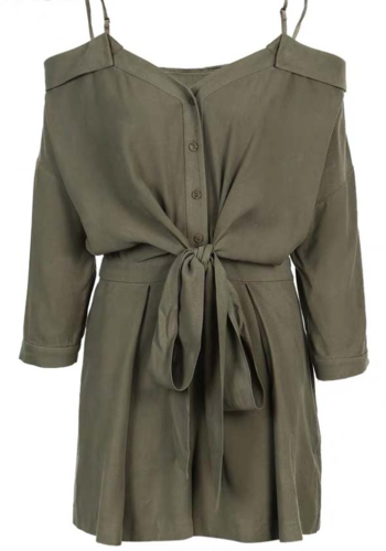 2025 Hot Sale Green European and American Spring and Summer New Women's Fashion Print Casual Dress