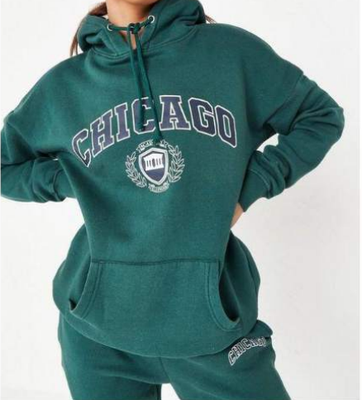 OEM & ODM women sweater Sweatsuit Retro Oversized Print Custom Unisex