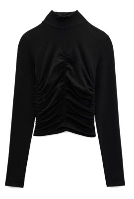 Women Fashion Turtleneck Elegant T-shirts Female Knitted Solid Color Lady Basic Chic Long Sleeves