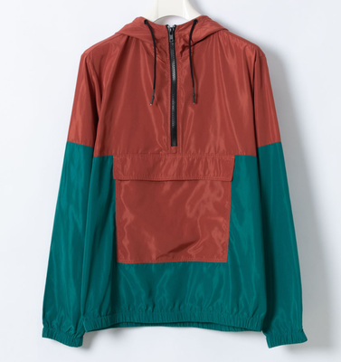 Custom Logo plus size winter men big and tall clothing vintage windbreaker branded short hooded coat